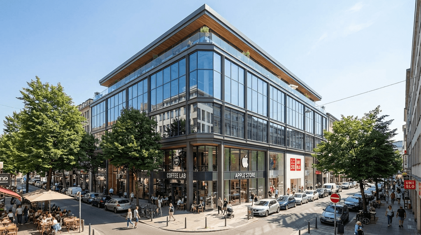 3D-Einfuegung fuer Gewerbe- und Buerogebaeude