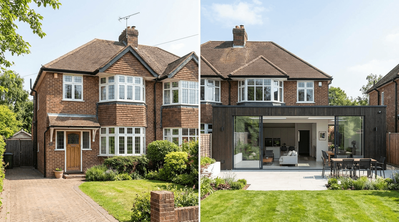 3D-Einfuegung fuer Hauserweiterungen und Renovierungen