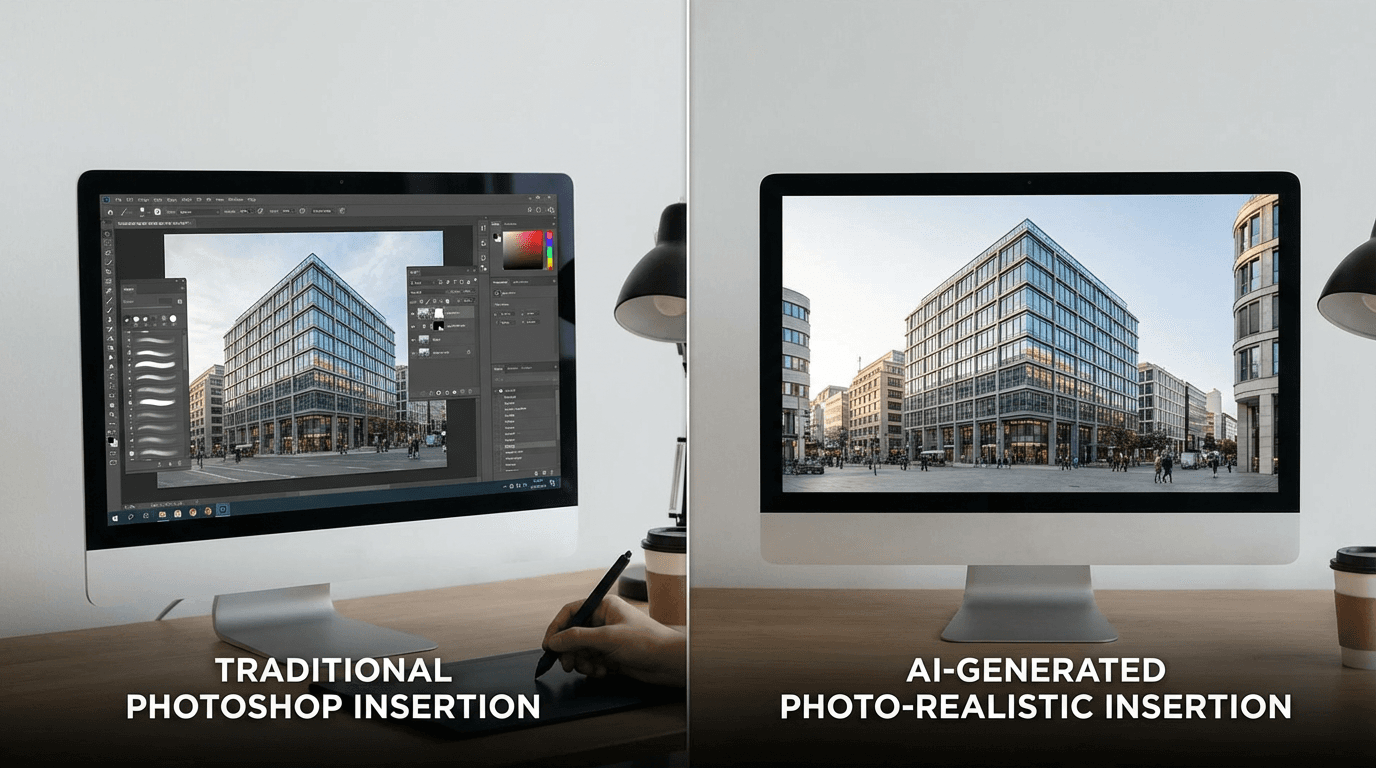 KI-3D-Einfuegung vs. traditionelles 3D-Rendering: Welches Tool waehlen?