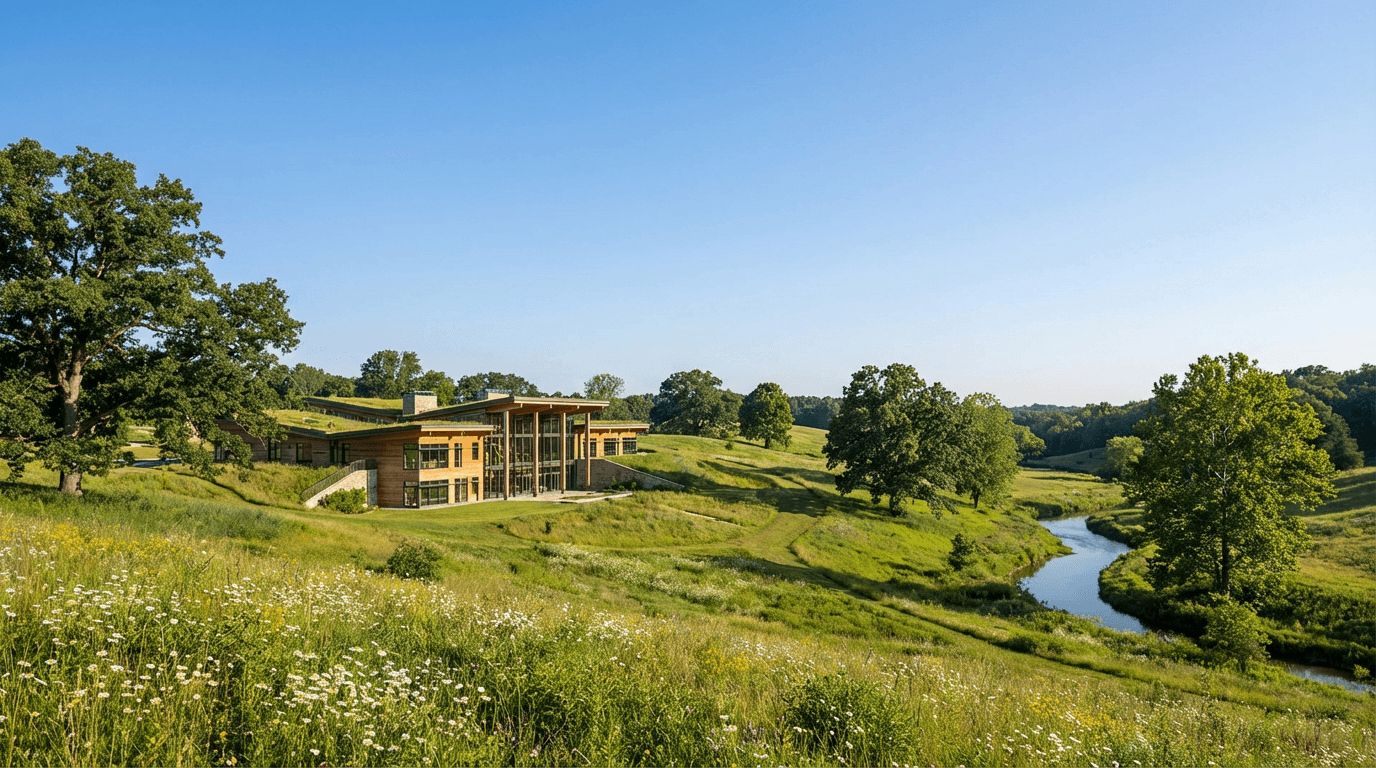 Landschaftseinfuegung: Ein Projekt in seine natuerliche Umgebung integrieren